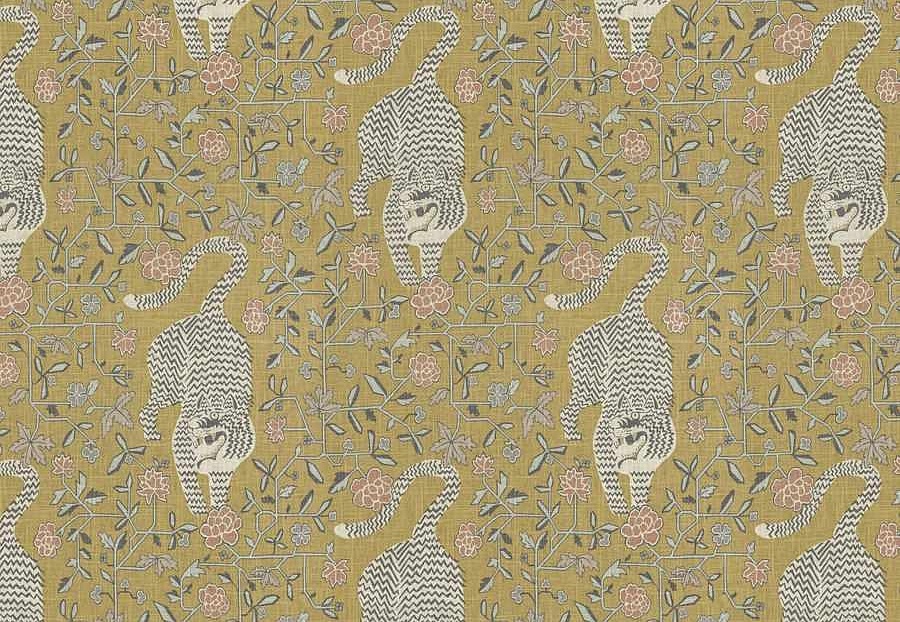Ткань Fabricut Lemieux Material Archive Heirloom Neutrals Troyes/Ochre