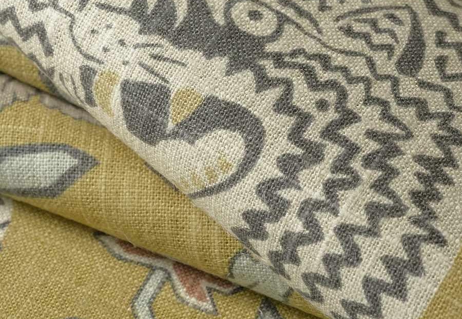 Ткань Fabricut Lemieux Material Archive Heirloom Neutrals Troyes/Ochre