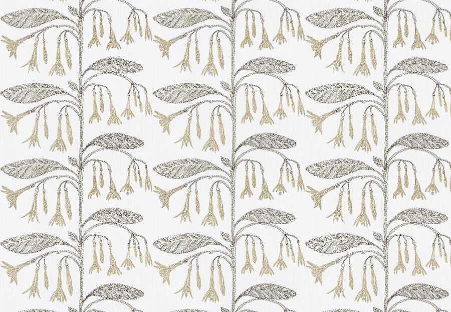 Ткань Fabricut Lemieux Material Archive Heirloom Neutrals Herblay/Graphite