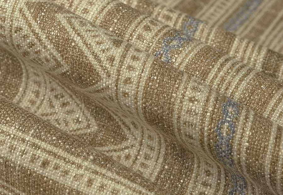 Ткань Fabricut Lemieux Material Archive Heirloom Neutrals Bagnolet/Leather