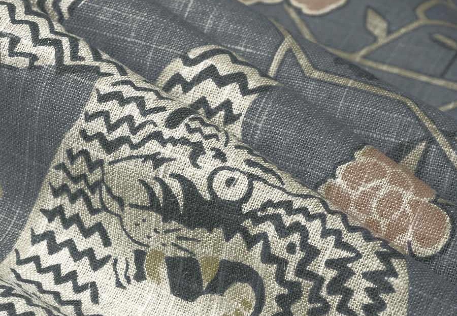 Ткань Fabricut Lemieux Material Archive Atelier Ink Troyes/Zinc