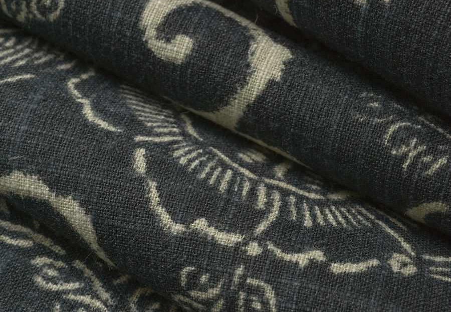 Ткань Fabricut Lemieux Material Archive Atelier Ink Chaumont/Indigo