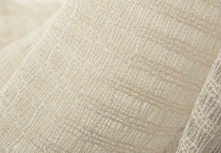 Ткань Fabricut Wide Natural Sheers Textural Breeze Pearl Kaver/White