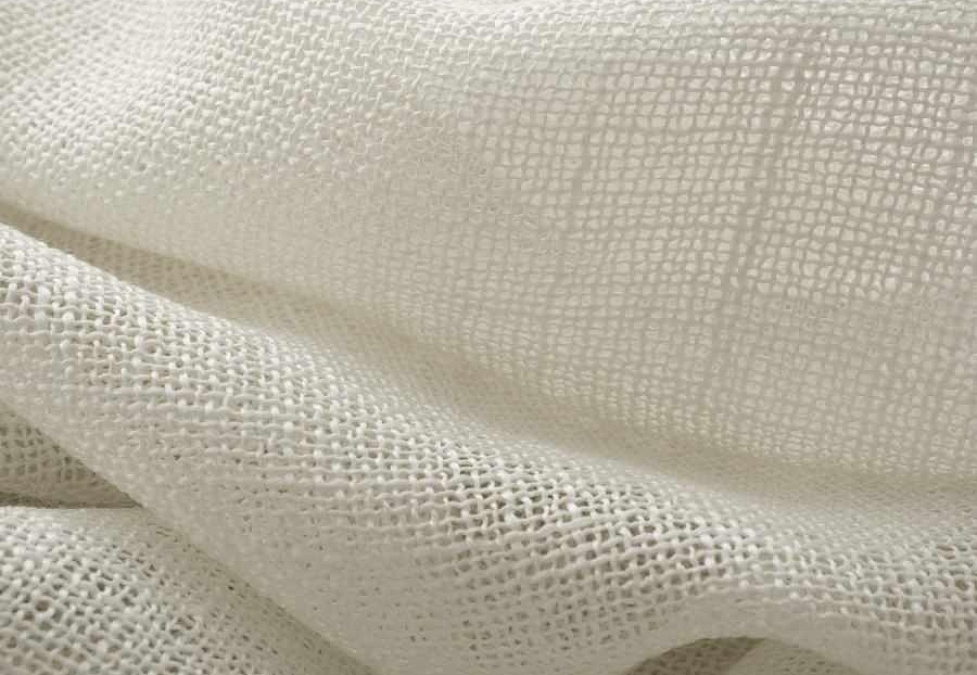 Ткань Fabricut Wide Natural Sheers Textural Breeze Pearl Algarve/Chalk