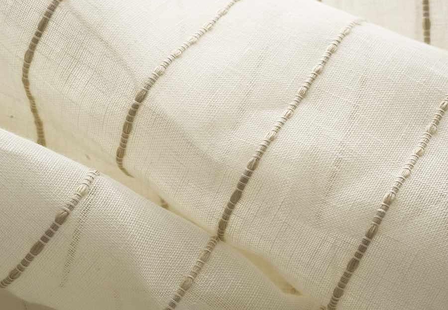 Ткань Fabricut Wide Natural Sheers Textural Breeze Pearl Derechos/Beige