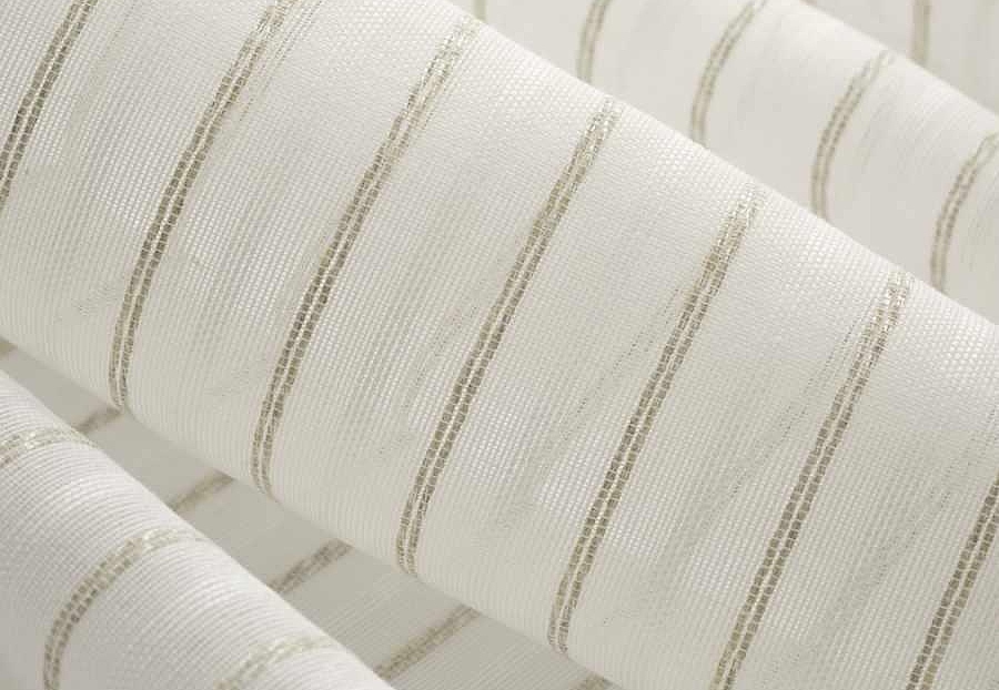 Ткань Fabricut Wide Natural Sheers Textural Breeze Pearl Samoon/Ivory