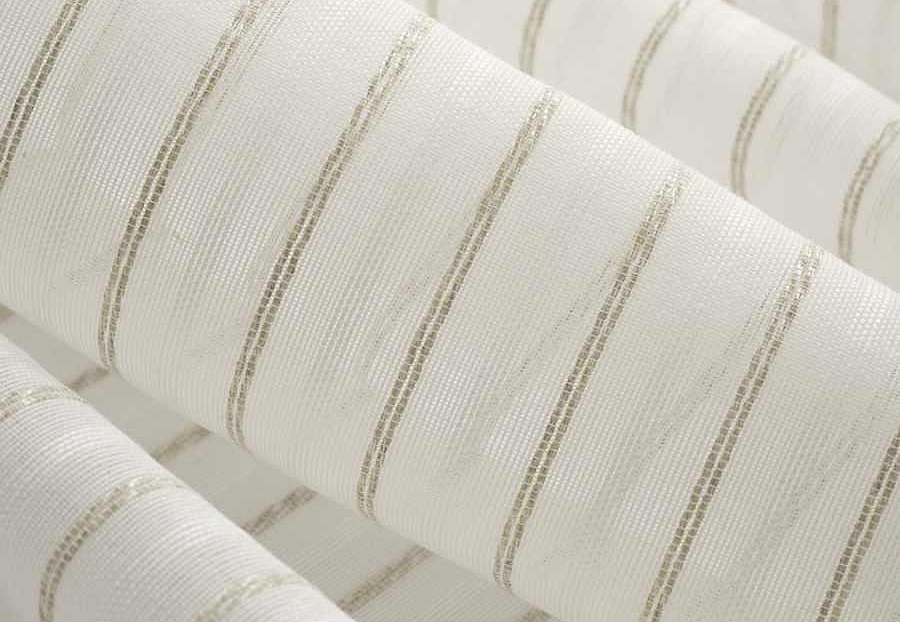 Ткань Fabricut Wide Natural Sheers Textural Breeze Pearl Samoon/Ivory