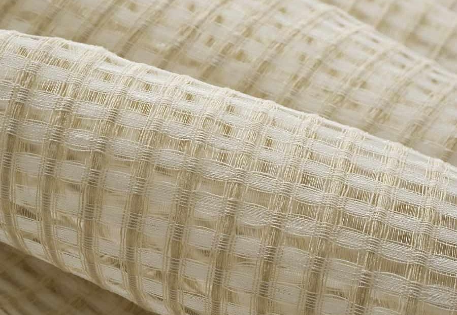 Ткань Fabricut Wide Natural Sheers Textural Breeze Pearl Burza/Flax