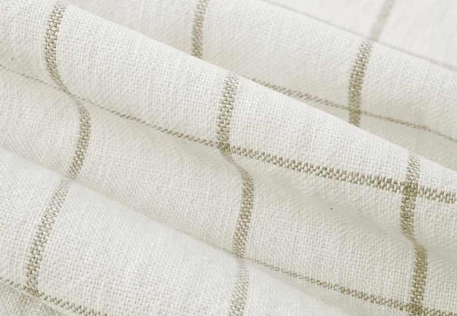 Ткань Fabricut Checks&Stripes Avalon Lane SweetGrass/Natural