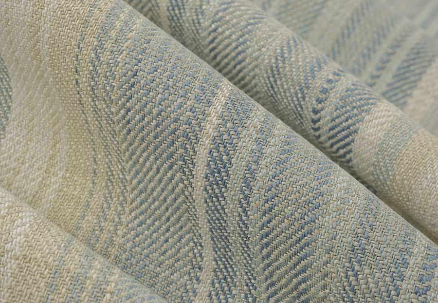 Ткань Fabricut Checks&Stripes Avalon Lane Wildfire/SeaBreeze