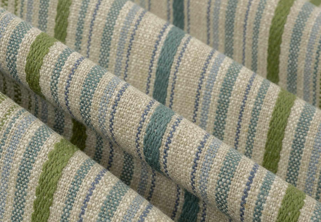Ткань Fabricut Checks&Stripes Avalon Lane Avalanche/Garden