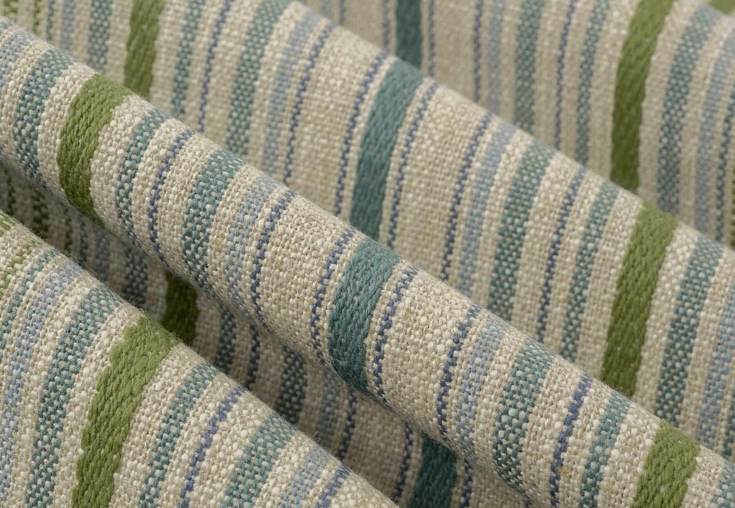 Ткань Fabricut Checks&Stripes Avalon Lane Avalanche/Garden