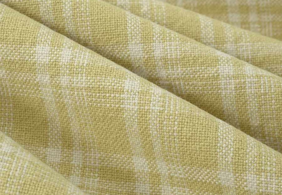Ткань Fabricut Checks&Stripes Avalon Lane Tornado/Golden
