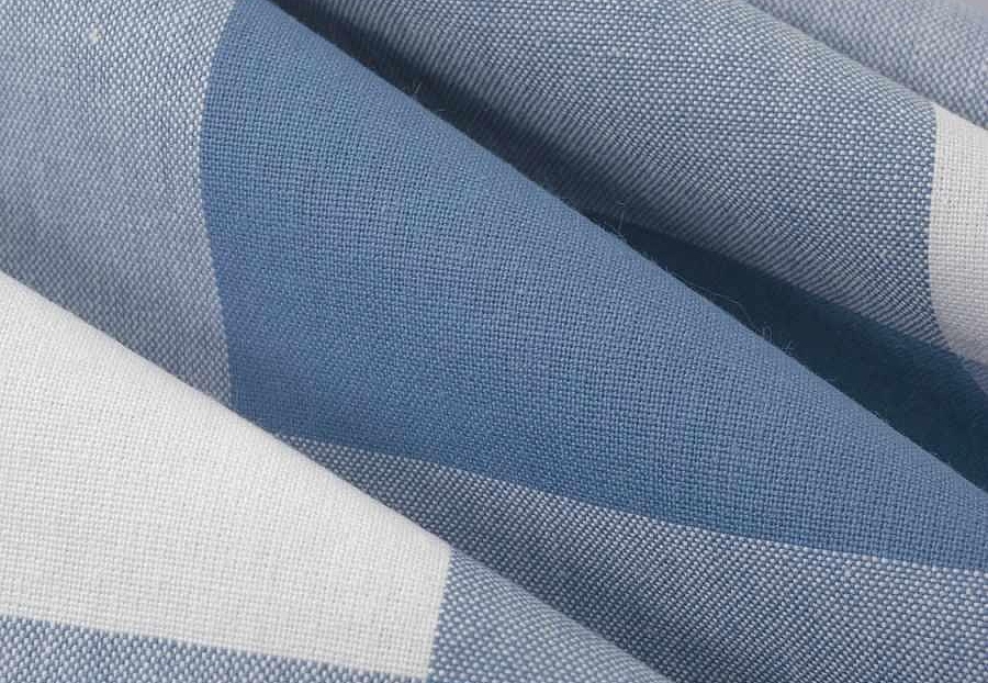 Ткань Fabricut Checks&Stripes Avalon Lane MotherNature/Harbor