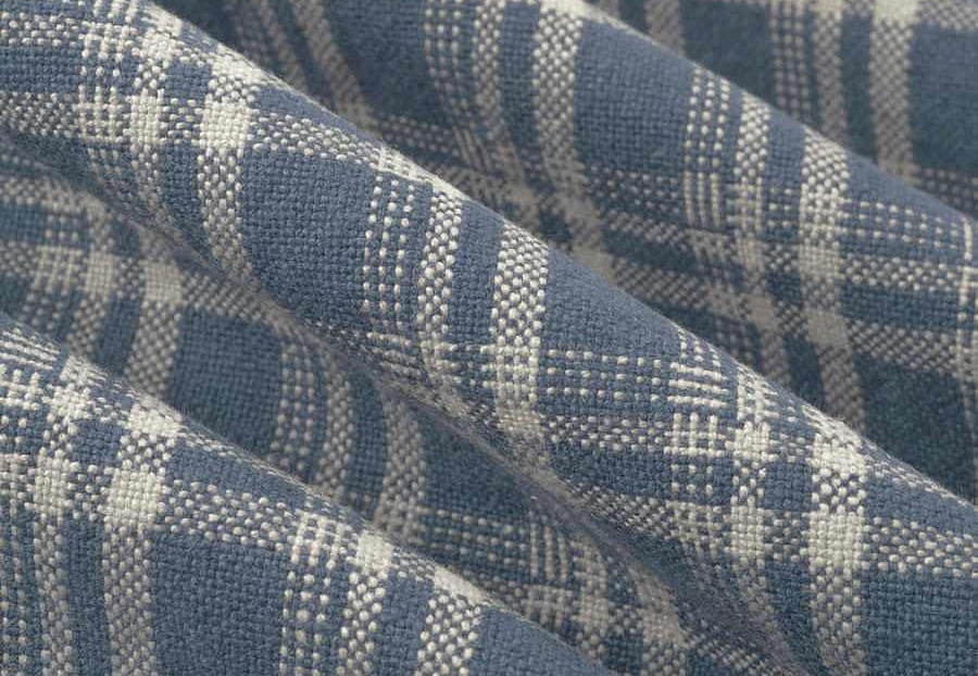 Ткань Fabricut Checks&Stripes Avalon Lane Tornado/Caspian