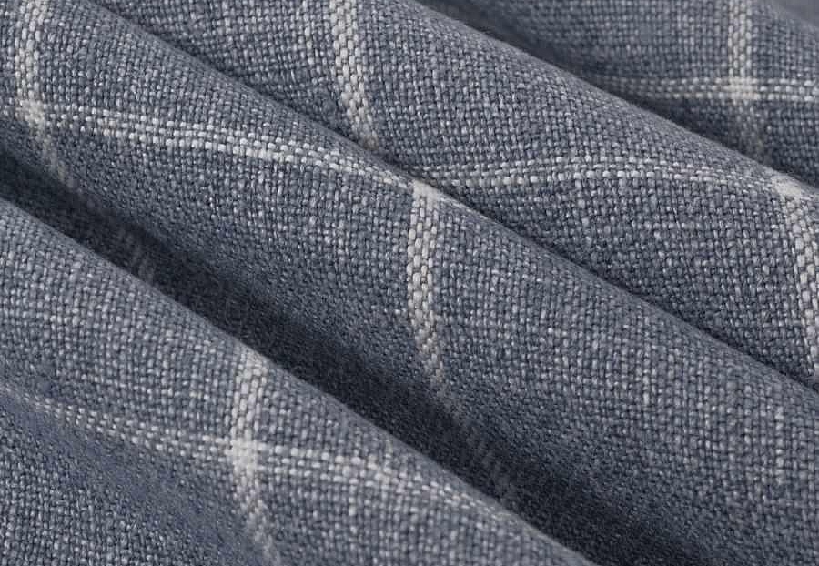 Ткань Fabricut Checks&Stripes Avalon Lane SweetGrass/Indigo
