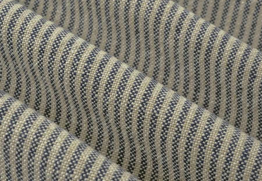 Ткань Fabricut Checks&Stripes Avalon Lane Bitterroot/Indigo