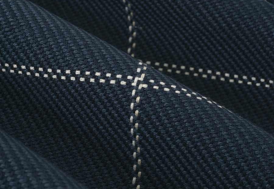 Ткань Fabricut Checks&Stripes Avalon Lane Skeena/Navy