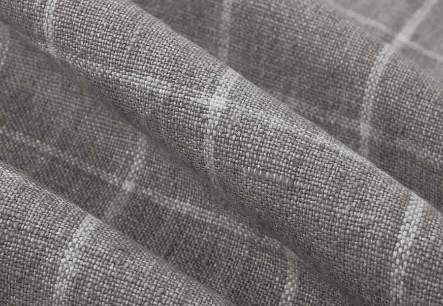 Ткань Fabricut Checks&Stripes Avalon Lane SweetGrass/Pewter