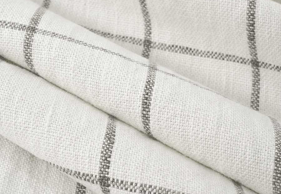 Ткань Fabricut Checks&Stripes Avalon Lane SweetGrass/Stone