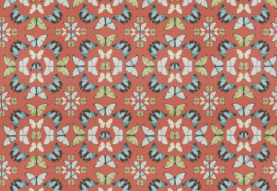 Ткань Trend Echo Citrus/Coral 05144/Coral
