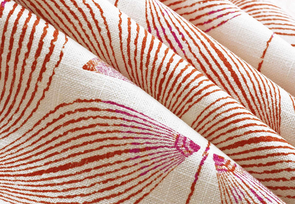 Ткань Trend Echo Citrus/Coral 05130/Coral