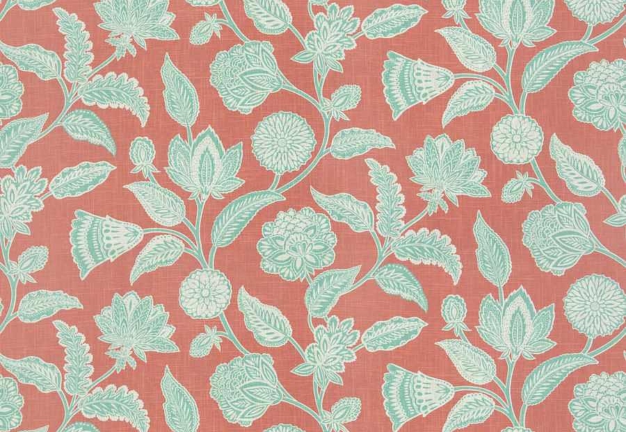 Ткань Trend Echo Citrus/Coral 05133/CoralAqua