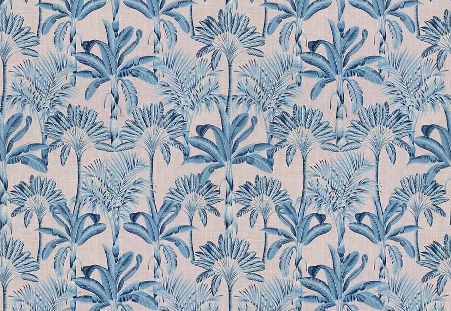 Ткань Trend Echo Citrus/Coral 05134/PinkBlue