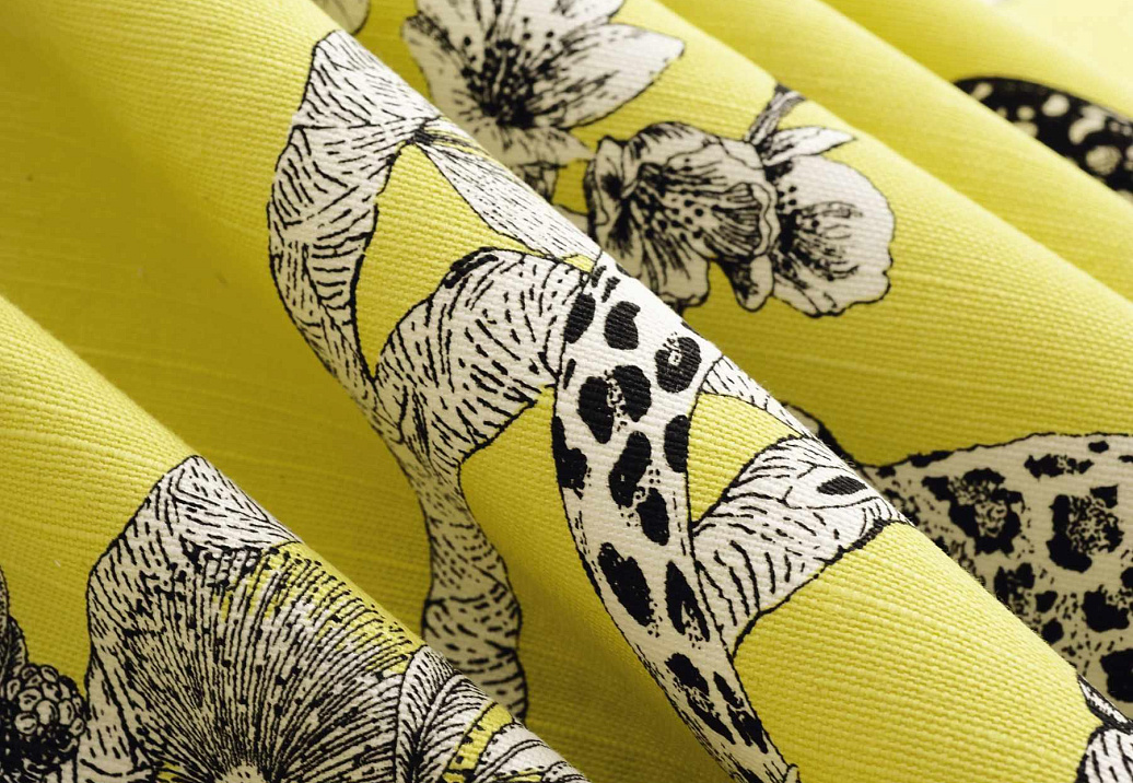 Ткань Trend Echo Citrus/Coral 05131/Citrus