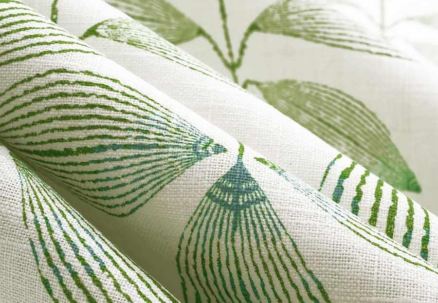 Ткань Trend Echo Citrus/Coral 05130/Palm