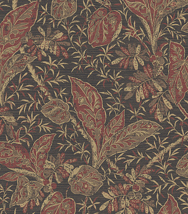 Обои Jaima Brown Retreat Arabesque-Black-Multi