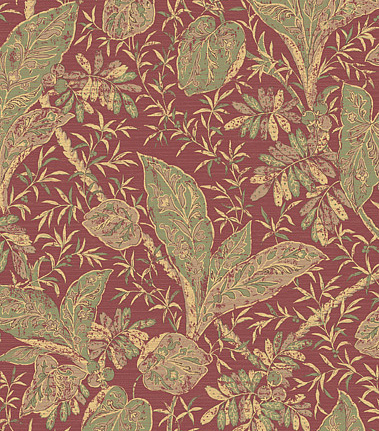 Обои Jaima Brown Retreat Arabesque-Red-Multi
