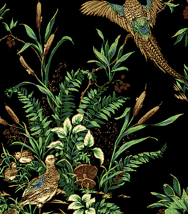 Обои Jaima Brown Retreat Pheasant-Run-Black