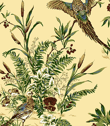 Обои Jaima Brown Retreat Pheasant-Run-Creme