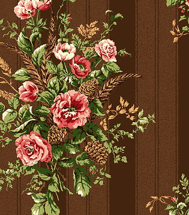 Обои Jaima Brown Retreat Woodland-Floral-Chocolate