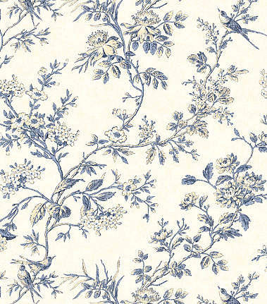 Обои Jaima Brown Chanticleer Avignon-Blue