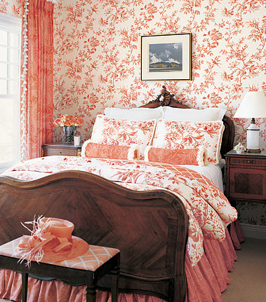 Обои Jaima Brown Chanticleer Avignon-Coral