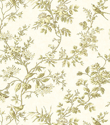 Обои Jaima Brown Chanticleer Avignon-Lime