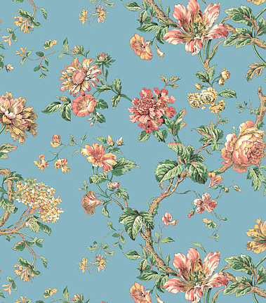 Обои Jaima Brown Chanticleer Madeline-Turquoise