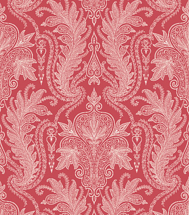 Обои Jaima Brown Chanticleer Persia-Raspberry-White