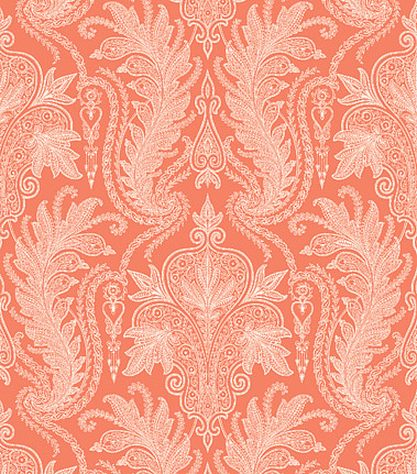 Обои Jaima Brown Chanticleer Persia-tangarine-white