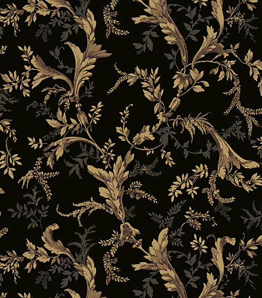 Обои Jaima Brown Chanticleer Versailles-Black