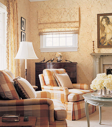 Обои Jaima Brown Chanticleer Versailles-Creme
