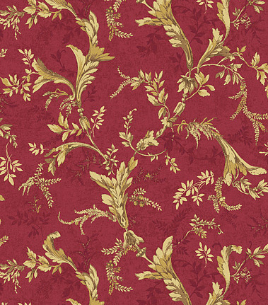 Обои Jaima Brown Chanticleer Versailles-Red