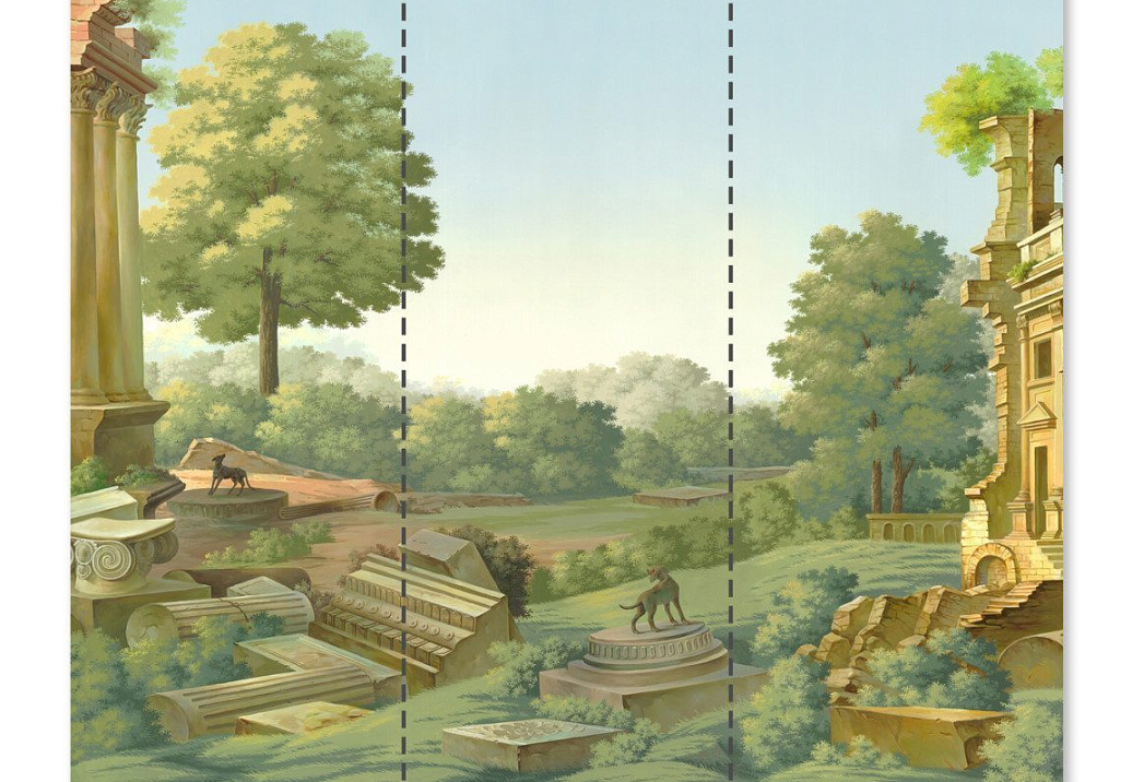 Обои Paul Montgomery Studio Fine Painted Wallpapers Bibiena