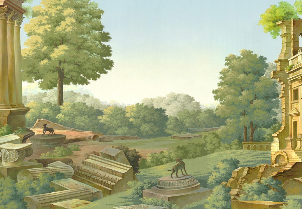 Обои Paul Montgomery Studio Fine Painted Wallpapers Bibiena