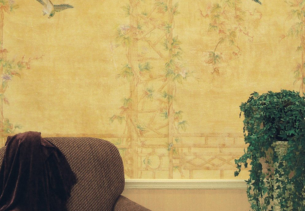 Обои Paul Montgomery Studio Fine Painted Wallpapers Birds in the Shade