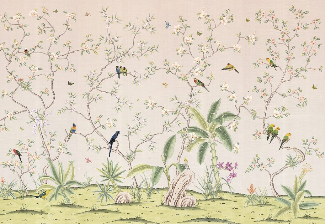 Обои Paul Montgomery Studio Fine Painted Wallpapers Enchanted Garden