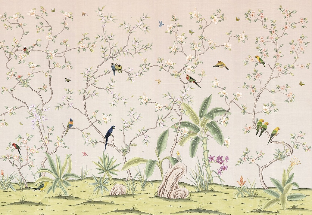 Обои Paul Montgomery Studio Fine Painted Wallpapers Enchanted Garden