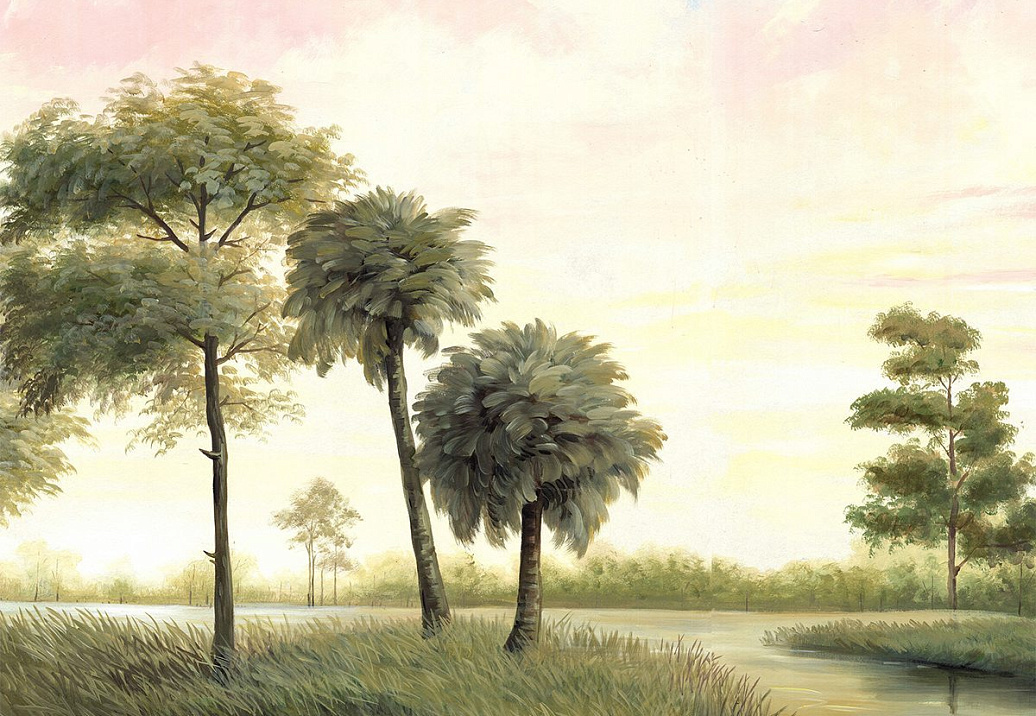 Обои Paul Montgomery Studio Fine Painted Wallpapers Low Country